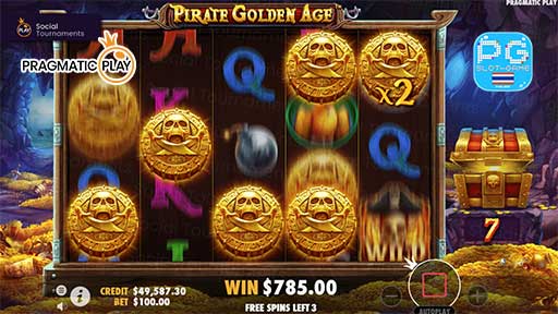 Pirate Golden Age ฟีเจอร์พิเศษเกม Feature Game